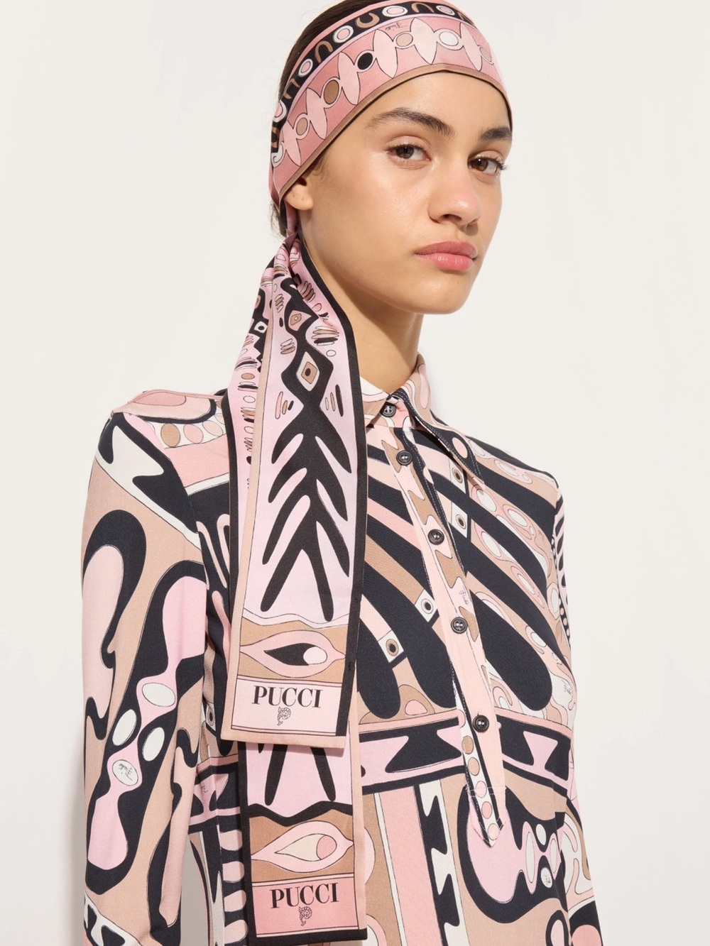 Emilio Pucci Silk Twill Scarf - Picture 2 of 4